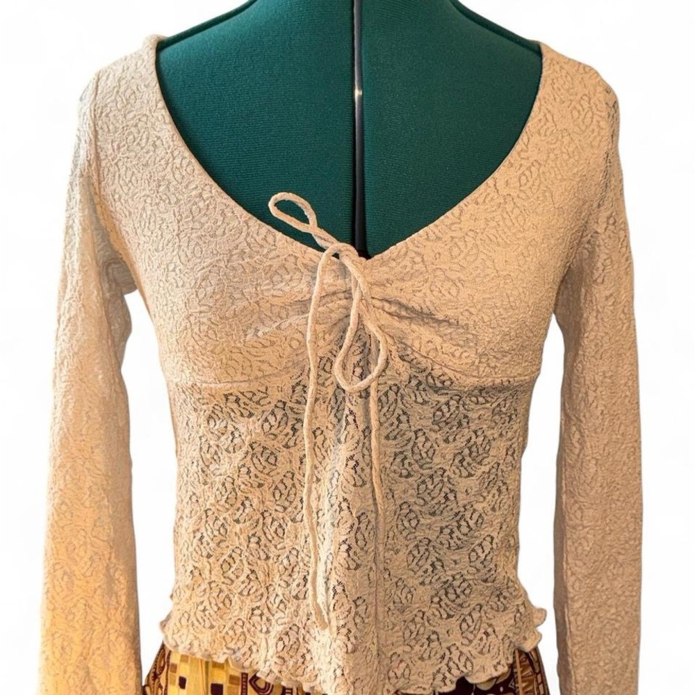 Kimchi Blue Cream Lace Blouse